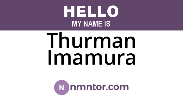 Thurman Imamura
