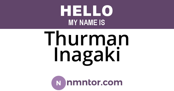 Thurman Inagaki