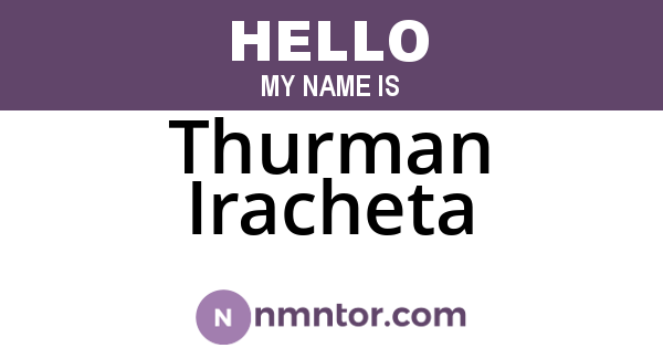 Thurman Iracheta
