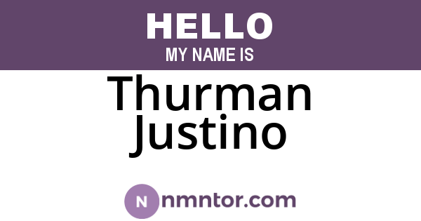 Thurman Justino