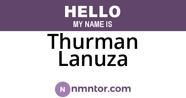 Thurman Lanuza