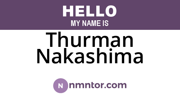 Thurman Nakashima