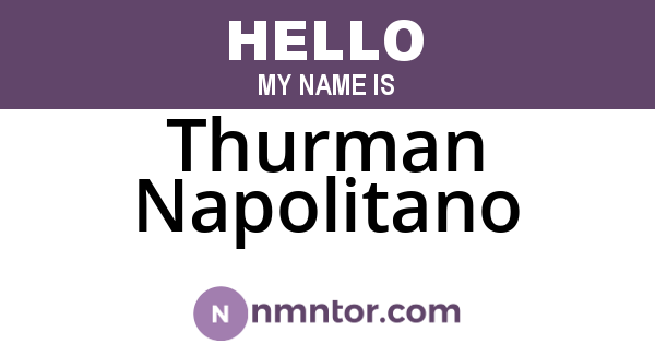 Thurman Napolitano