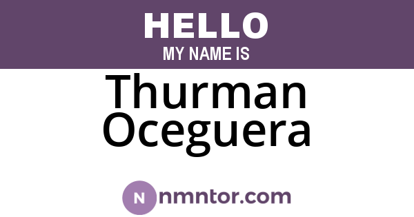 Thurman Oceguera