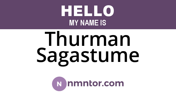 Thurman Sagastume