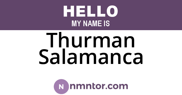 Thurman Salamanca