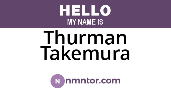 Thurman Takemura