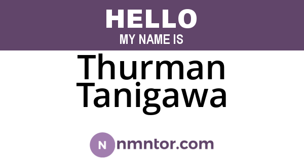 Thurman Tanigawa