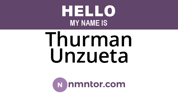 Thurman Unzueta