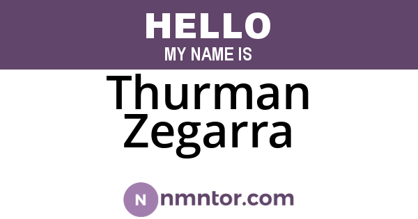 Thurman Zegarra