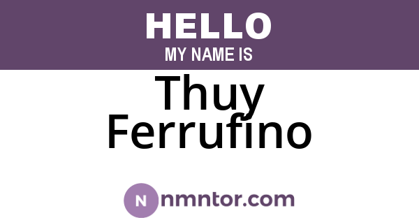 Thuy Ferrufino