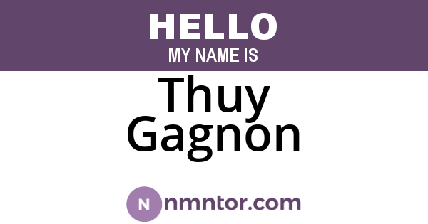 Thuy Gagnon