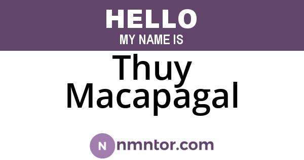 Thuy Macapagal