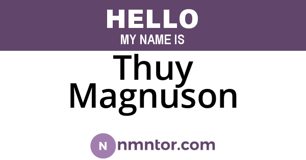 Thuy Magnuson