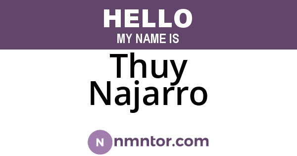 Thuy Najarro