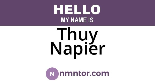Thuy Napier