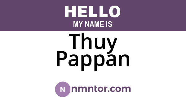 Thuy Pappan