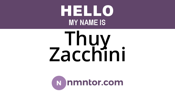Thuy Zacchini