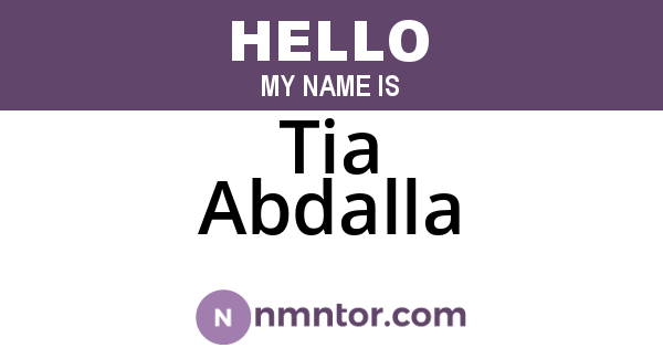 Tia Abdalla