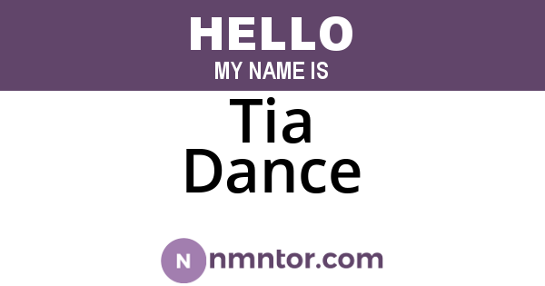 Tia Dance