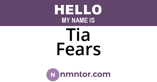 Tia Fears