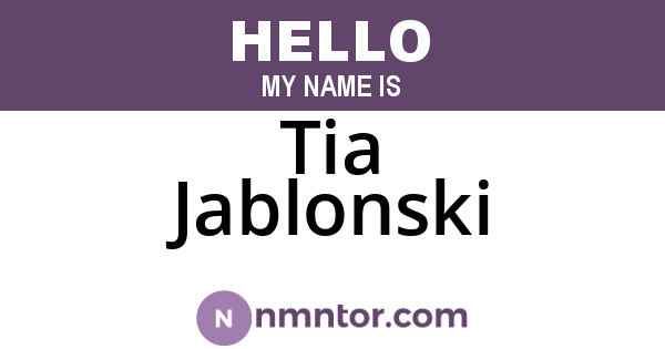 Tia Jablonski
