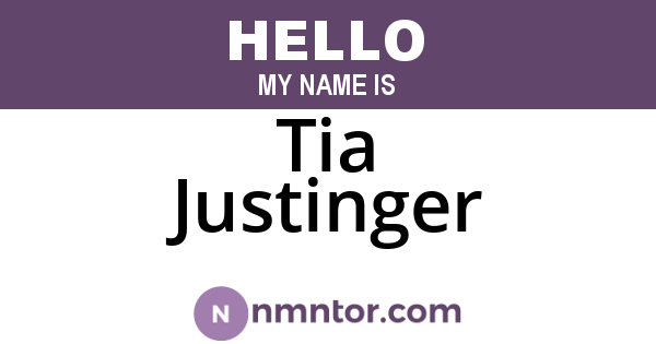 Tia Justinger