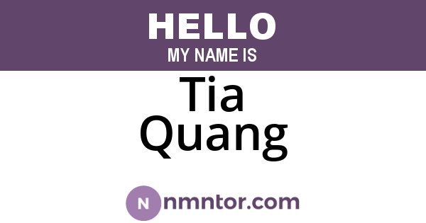 Tia Quang