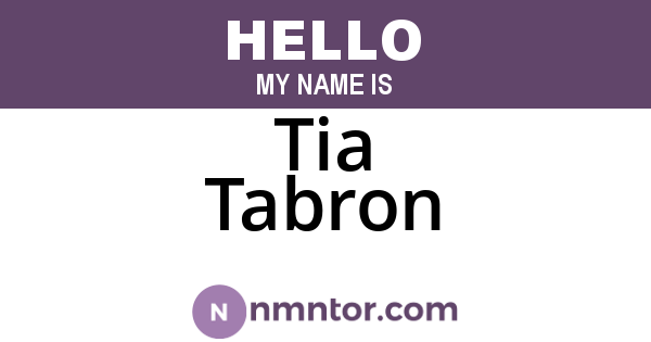 Tia Tabron