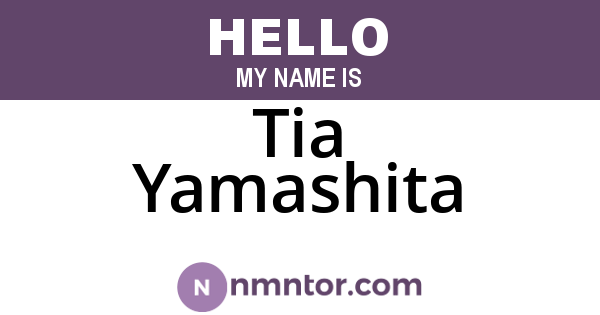 Tia Yamashita