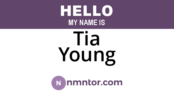 Tia Young