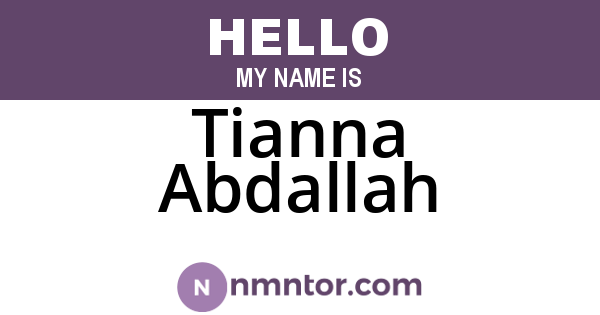Tianna Abdallah