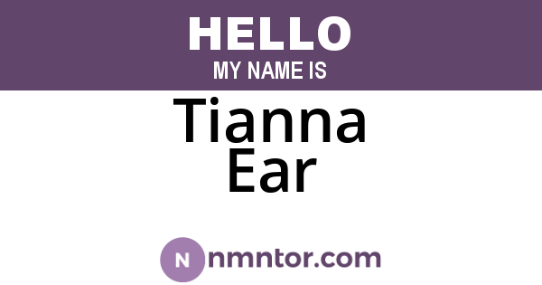 Tianna Ear