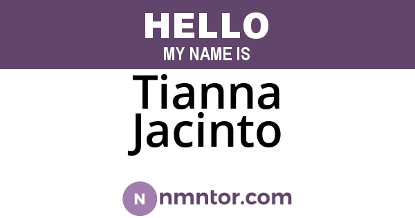Tianna Jacinto