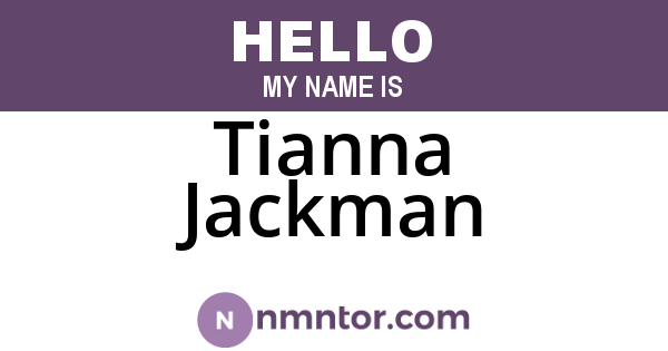 Tianna Jackman