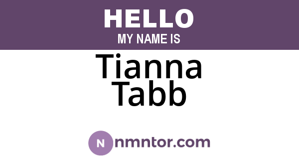 Tianna Tabb