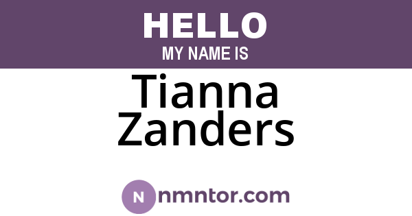 Tianna Zanders