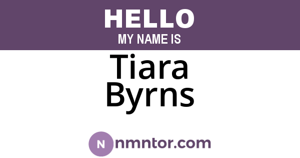 Tiara Byrns
