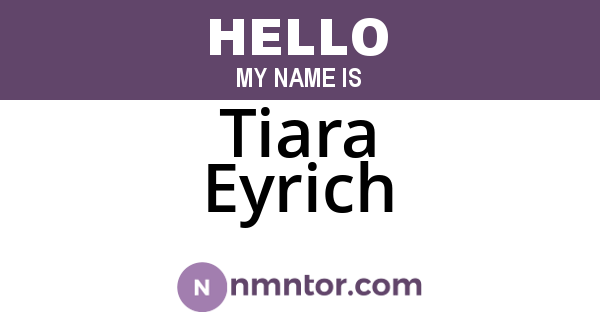 Tiara Eyrich
