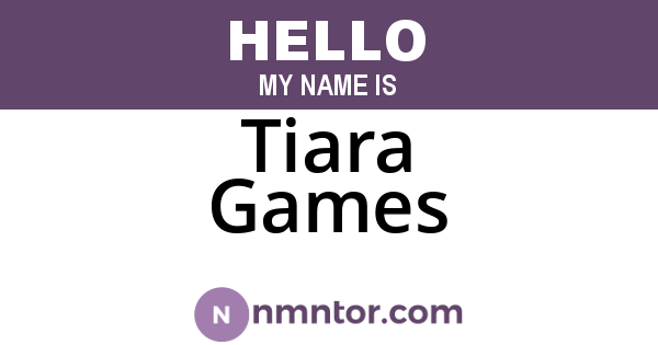 Tiara Games