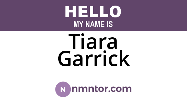 Tiara Garrick