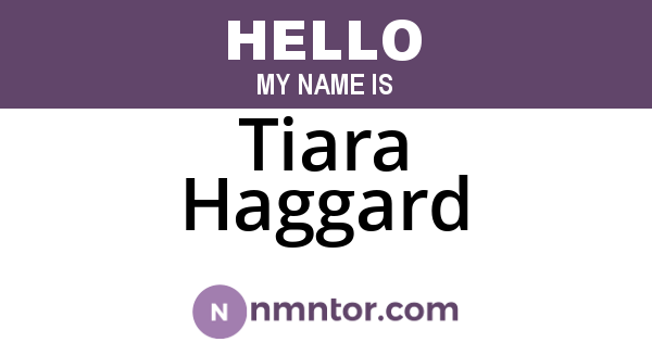 Tiara Haggard