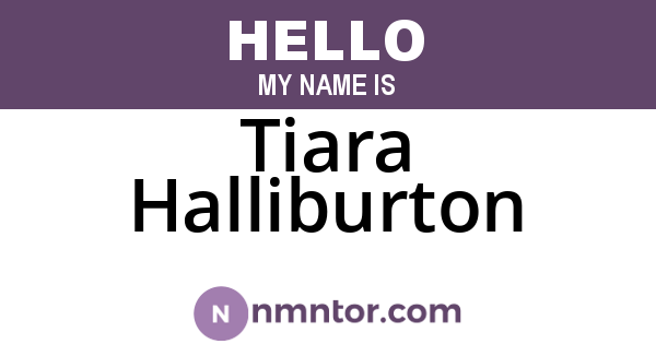 Tiara Halliburton