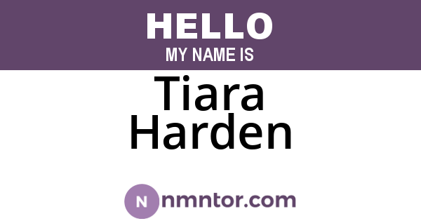 Tiara Harden