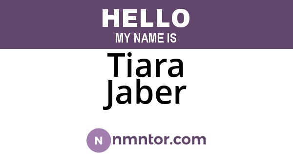 Tiara Jaber