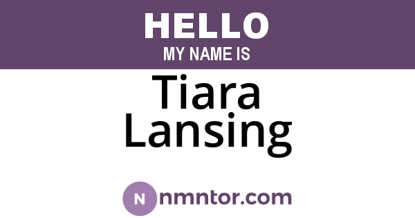 Tiara Lansing