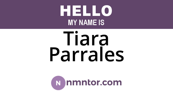 Tiara Parrales
