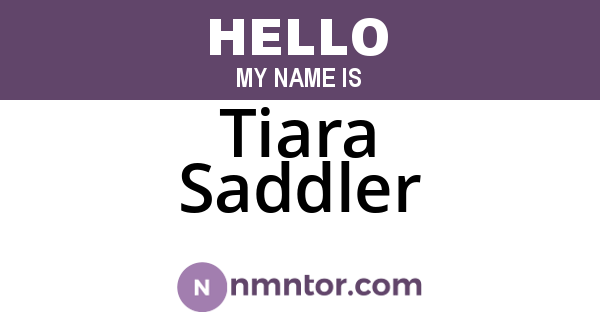 Tiara Saddler