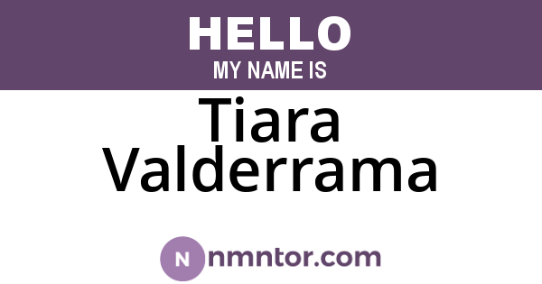 Tiara Valderrama