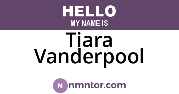 Tiara Vanderpool